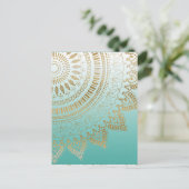 , met de hand getekend stamhout — elegant ontwerp briefkaart (Staand voorkant)