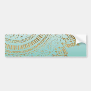 , met de hand getekend stamhout — elegant ontwerp bumpersticker