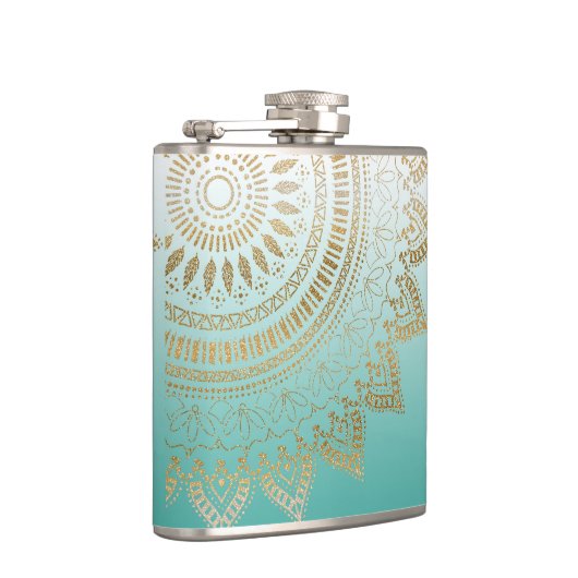 , met de hand getekend stamhout — elegant ontwerp heupfles (Rechts)