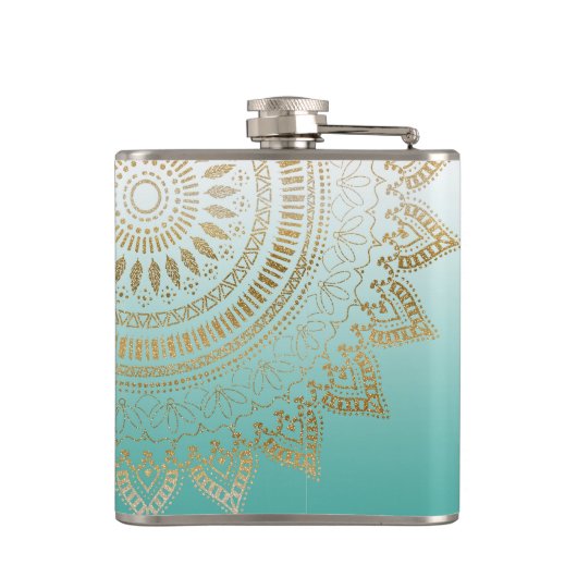 , met de hand getekend stamhout — elegant ontwerp heupfles (Achterkant)