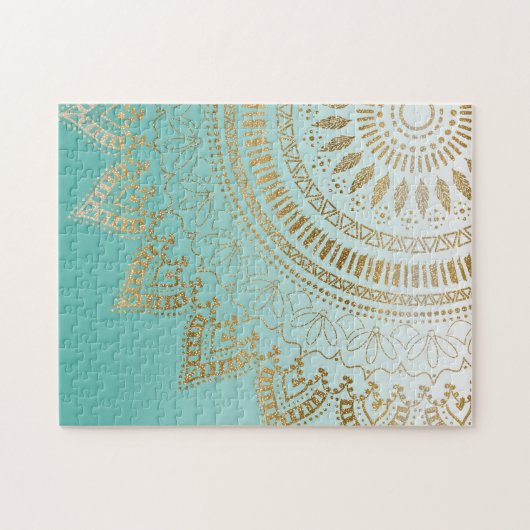 , met de hand getekend stamhout — elegant ontwerp legpuzzel (Horizontaal)