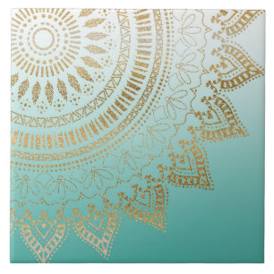 , met de hand getekend stamhout — elegant ontwerp tegeltje