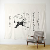 Met de Hand Getekend Trouw Welkom Wandkleed (In Situ (horizontaal))