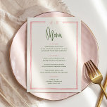 Met de hand getekend vun kleurrijk roze en groen f menu<br><div class="desc">Met de hand getekend vun kleurrijk roze en groen flatmenu | Handgeschreven Kaarten voor Franse weddenschappen Flat Menu Elegant Calligraphy Eat and Drink Wedding Menus | Eenvoudige kalligrafie Rustic Wedding Menus Wedding Menus,  Rustic Wedding Menu,  Floral Wedidng Menu,  Wedding Table Menu</div>