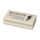 met de hand getekend Zee Shell Retouradres Rubberstempel (Stempel)