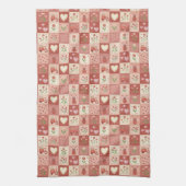 Met de Hand Getekend Zoet Patchwork - Theedoek (Verticaal)