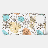 Met de hand getekend zomertropisch patroon Case-Mate iPhone case (Achterkant (horizontaal))
