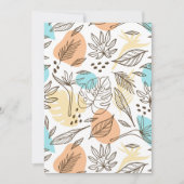 Met de hand getekend zomertropisch patroon kaart (Voorkant)