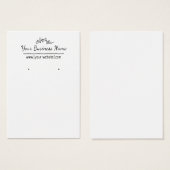 Met de hand getekende, aangepaste draagkaart voor  visitekaartje (Voorkant /achterkant)