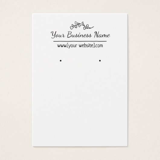 Met de hand getekende, aangepaste draagkaart voor  visitekaartje (Voorkant)