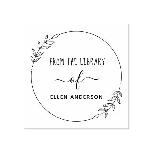 Met de hand getekende aangepaste naam uit de bibli rubberstempel (Afrduk)