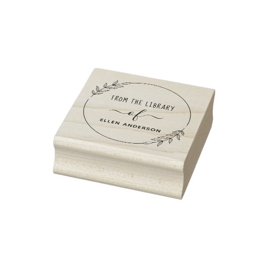 Met de hand getekende aangepaste naam uit de bibli rubberstempel (Stempel)