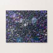 Met de Hand Getekende Abstracte Cirkels, Blauw, Pa Legpuzzel (Horizontaal)