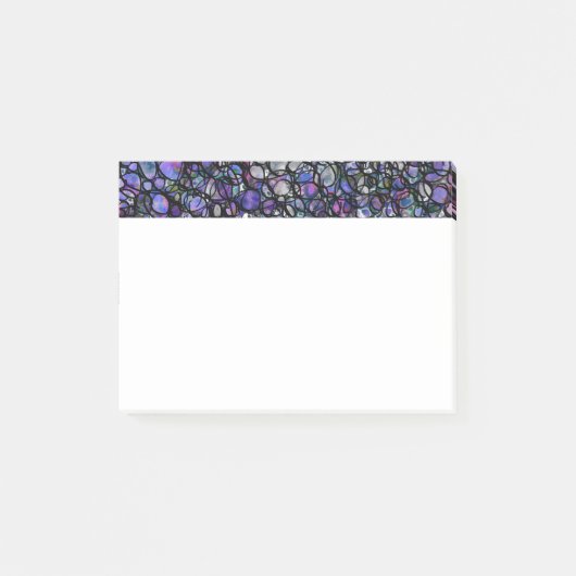 Met de Hand Getekende Abstracte Cirkels, Blauw, Pa Post-it® Notes (Voorkant)