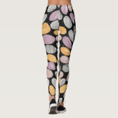 Met de Hand Getekende Abstracte Kunst Leggings (Achterkant)