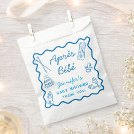 Met de hand getekende Apres Ski Persoonlijke Baby Bedankzakje