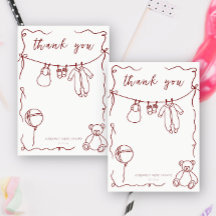 Met de hand getekende babyspeelgoed babyshower bed