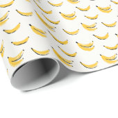 Met de hand getekende bananen, stijlvol naadloos p cadeaupapier (Rol Hoek)