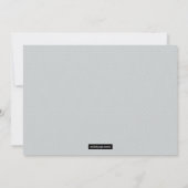 Met de hand getekende banner op rode vakantiefotok feestdagenkaart (Achterkant)