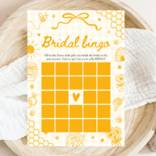 Met de Hand Getekende Bij Bruidsbingo Baby Shower Kaart