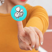 Met de hand getekende bijen, vinylSticker met aang Sticker