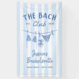 Met de Hand Getekende Bikini's Kust Afscheid Weeke Spandoek