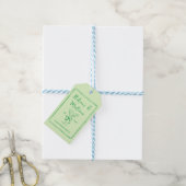 Met de Hand Getekende Bikini's & Martinis Boog Mei Cadeaulabel (Met Touw)
