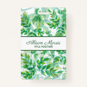 Met de hand getekende bladeren badge (Achterkant)