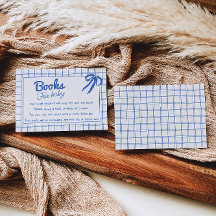 Met de hand getekende blauwe Gingham Strik Jongens