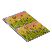 Met de hand getekende bloemen notitieboek (Rechterzijde)