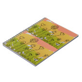 Met de hand getekende bloemen notitieboek (Linkerzijde)