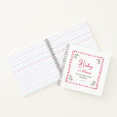 Met de Hand Getekende Bloemige Baby in Bloom Baby  Notitieboek (Binnen)