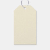 Met de hand getekende bloemrijke capybara-cadeaubo cadeaulabel (Achterkant)