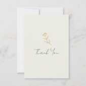 Met de Hand Getekende Bloemrijke Krabbel Bruidsfee Bedankkaart (Voorkant)