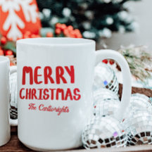 Met de hand getekende blokletters Kerstgroet