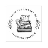 Met de hand getekende boeken laten aangepaste boek zelfinktende stempel (Design)