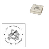 Met de hand getekende boekenblokjes maken aangepas rubberstempel (Gestempeld)