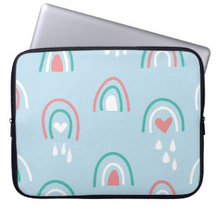 Met de hand getekende Bohemische naadloos patroon  Laptop Sleeve