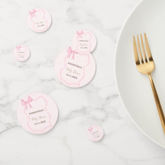 Met de hand getekende boog elegante frame stippen confetti (Groep)