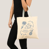 Met de Hand Getekende Bruidsdouche Rechtstreeks va Tote Bag (Voorkant (product))