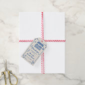 Met de Hand Getekende Bruidsdouche Vers van de Mar Cadeaulabel (Met Touw)