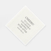 Met de Hand Getekende Bruiloft Doodle Geel Servet (Hoek)