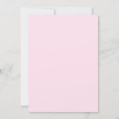 Met de hand getekende bruiloftsbruiloft Roze Kaart (Achterkant)