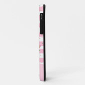 met de hand getekende cactus met strepen achtergro Case-Mate iPhone case (Achterkant/links)
