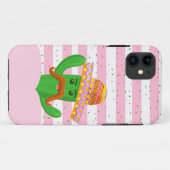 met de hand getekende cactus met strepen achtergro Case-Mate iPhone case (Achterkant (horizontaal))