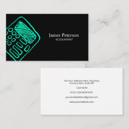 Met de hand getekende calculator | Zwart Visitekaartje