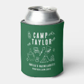 Met de hand getekende Camp Bachelorette Custom Can Blikjeskoeler (Blikje Voorkant)