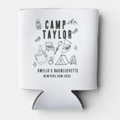 Met de hand getekende Camp Bachelorette Custom Can Blikjeskoeler (Voorkant)