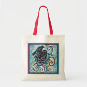 met de hand getekende canvas tas (Voorkant)
