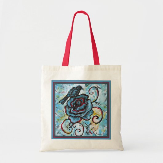met de hand getekende canvas tas (Voorkant)